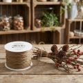Fil de papier artisanal fil enroulé marron Ø2mm 100m | Floristik24.fr