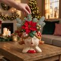 Pots en céramique décoratifs Noël fille H17cm | Floristik24.fr