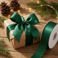 Ruban cadeau et décoration 50 m vert foncé | Floristik24.fr
