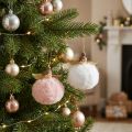 Décoration de Noël – Suspensions Anges Roses et Blanches 8 cm (Lot de 2) | Floristik24.fr