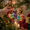 Décoration en Verre Multicolore Cœur et Lèvres – Boules de Noël Originales | Floristik24.fr