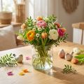 Vase en verre transparent, Ø 9 cm, H 10 cm | Floristik24.fr