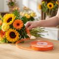 Ruban Organza Orange 6 mm x 50 m en Nylon | Floristik24.fr
