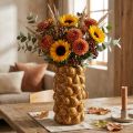 Vase en céramique motif figues style méditerranéen Ø15cm H29cm | Floristik24.fr