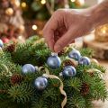 Boules de Noël en Verre Miniatures Bleu Mat et Brillant Ø2 cm - Lot de 44 pièces | Floristik24.fr