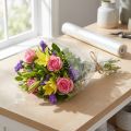 Rouleau de film transparent pour fleurs en polypropylène 50 cm x 1000 m | Floristik24.fr