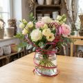 Fil plat en aluminium rose 5 mm x 10 m pour décoration et loisirs créatifs | Floristik24.fr