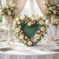 Cœur double en mousse florale humide 38 cm | Floristik24.fr