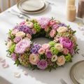 Anneau en mousse florale OASIS® IDEAL avec support plastique - H 4 cm Ø 18,5 cm - Lot de 5 | Floristik24.fr
