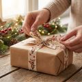 Ruban de Noël ruban cadeau crème renne Noël 25mm 20m | Floristik24.fr