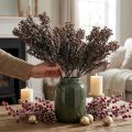 Plante artificielle brun automne/hiver décorative Drylook 38 cm - Lot de 3 | Floristik24.fr