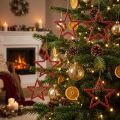 Décorations étoiles rouges pailletées 4,5 cm – Lot de 120 | Floristik24.fr