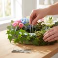Épingles U en métal galvanisé 60 mm pour décoration florale et fixation de plantes | Floristik24.fr