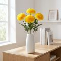 Dahlia artificielle jaune décorative - Lot de 3, 64 cm | Floristik24.fr