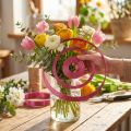 Fil plat en aluminium rose 5 mm x 1 mm 2,5 m | Floristik24.fr