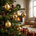 Boules de Noël en Verre Ø6cm Tons Dorés Lot de 24 | Floristik24.fr