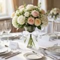 Ruban cadeau, ruban décoratif, ruban taffetas, blanc, 15 mm, 50 m | Floristik24.fr