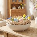 Fibres végétales de jute lavées blanches 300g pour déco et DIY | Floristik24.fr