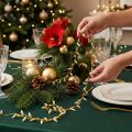 Ruban décoratif guirlande lumineuse de Noël or argent l 12 mm L 5 m | Floristik24.fr
