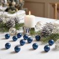 Perles décoratives bleues en plastique Ø2 cm - Lot de 12 | Floristik24.fr