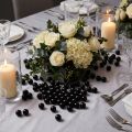 Perles de décoration noires Ø8mm 250 pièces | Floristik24.fr