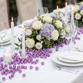 Perles décoratives violettes Ø8mm - Lot de 250 pièces | Floristik24.fr
