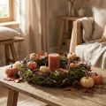 Couronne décorative couronne de mousse avec branches de bonsaï naturel Ø30cm | Floristik24.fr