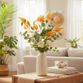 Kunstblume Gloriosa orange, 80 cm, 3 tiges en soie | Floristik24.fr