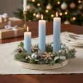 Lot de 4 porte-bougies magnétiques en métal crème 4 cm | Floristik24.fr