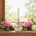 Vase cylindrique en verre transparent 10 cm lot de 3 pièces | Floristik24.fr