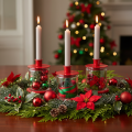Chandeliers rouges en métal pour bougies à tige, 8 cm, set de 3 | Floristik24.fr