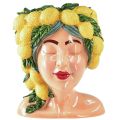 Floristik24 Cache-pot buste femme citron décoration Méditerranée H29cm