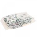 Floristik24 Sacs cadeaux sacs en papier feuilles blanches 12×12×12cm 12pcs