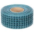 Ruban décoratif à maille bleue 4,5 cm x 10 m | Floristik24.fr