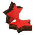 Floristik24 Verre avec étoiles rouges 9cm