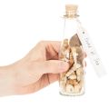 Set de 2 bouteilles en verre décoratives avec coquillages et bouchon en liège 17 cm | Floristik24.fr