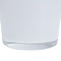 Floristik24 Cache-pot en verre blanc Ø10cm H8.5cm