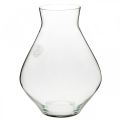 Floristik24 Vase à fleurs en verre vase en verre bulbeux clair vase décoratif Ø20cm H25cm