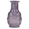 Floristik24 Vases en verre mini vases violet clair violet style rétro H13cm 2pcs