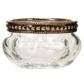 Lot de 4 photophores en verre