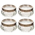 Lot de 4 photophores en verre