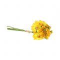 Floristik24 Bouquet de pâquerettes jaune 33 cm 6 p