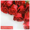 Floristik24 Bon cadeau roses rouges + enveloppe 1pc