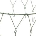 Floristik24 Décoration suspendue anneau décoratif en métal avec 12 crochets gris Ø38cm H14cm