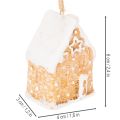 Maison en pain d'épice en céramique à suspendre, décoration d'hiver et de Noël, 6 cm, lot de 3 | Floristik24.fr