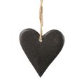 Floristik24 Décoration à suspendre coeur en ardoise coeurs décoratifs noir 7cm 6pcs