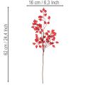 Branche de faux cynorrhodons avec baies brillantes 62 cm | Floristik24.fr
