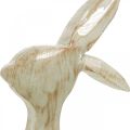 Floristik24 Figurine de décoration, lapin, décoration de printemps, Pâques, décoration bois 30,5 cm