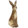 Floristik24 Déco lapin en céramique marron 5cm x 12.5cm