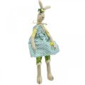 Floristik24 Lapin en peluche pour Pâques, lapin de Pâques avec vêtements, bunny girl H43cm